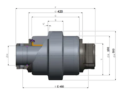 Rolete de esteira PC3000