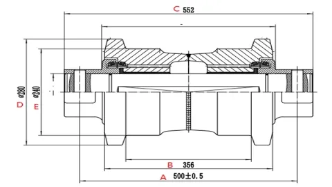 Rolete de esteira ZX870