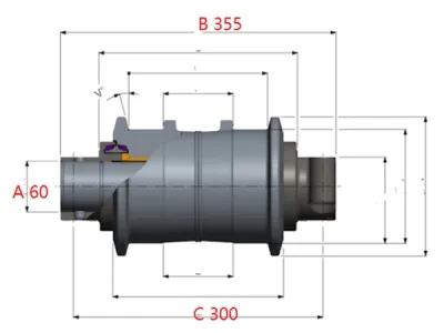 Rolete superior para escavadora Komatsu PC3000