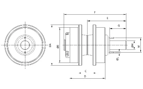 Rolete superior para bulldozer Caterpillar D6H