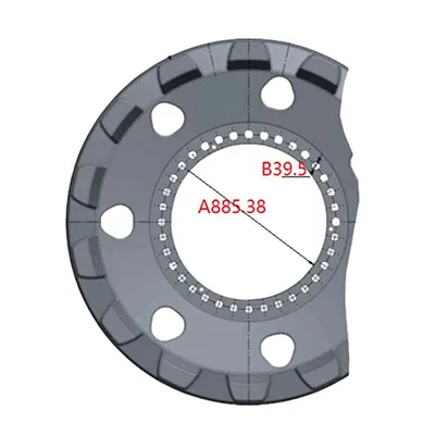 Roda motriz para escavadora Komatsu PC3000